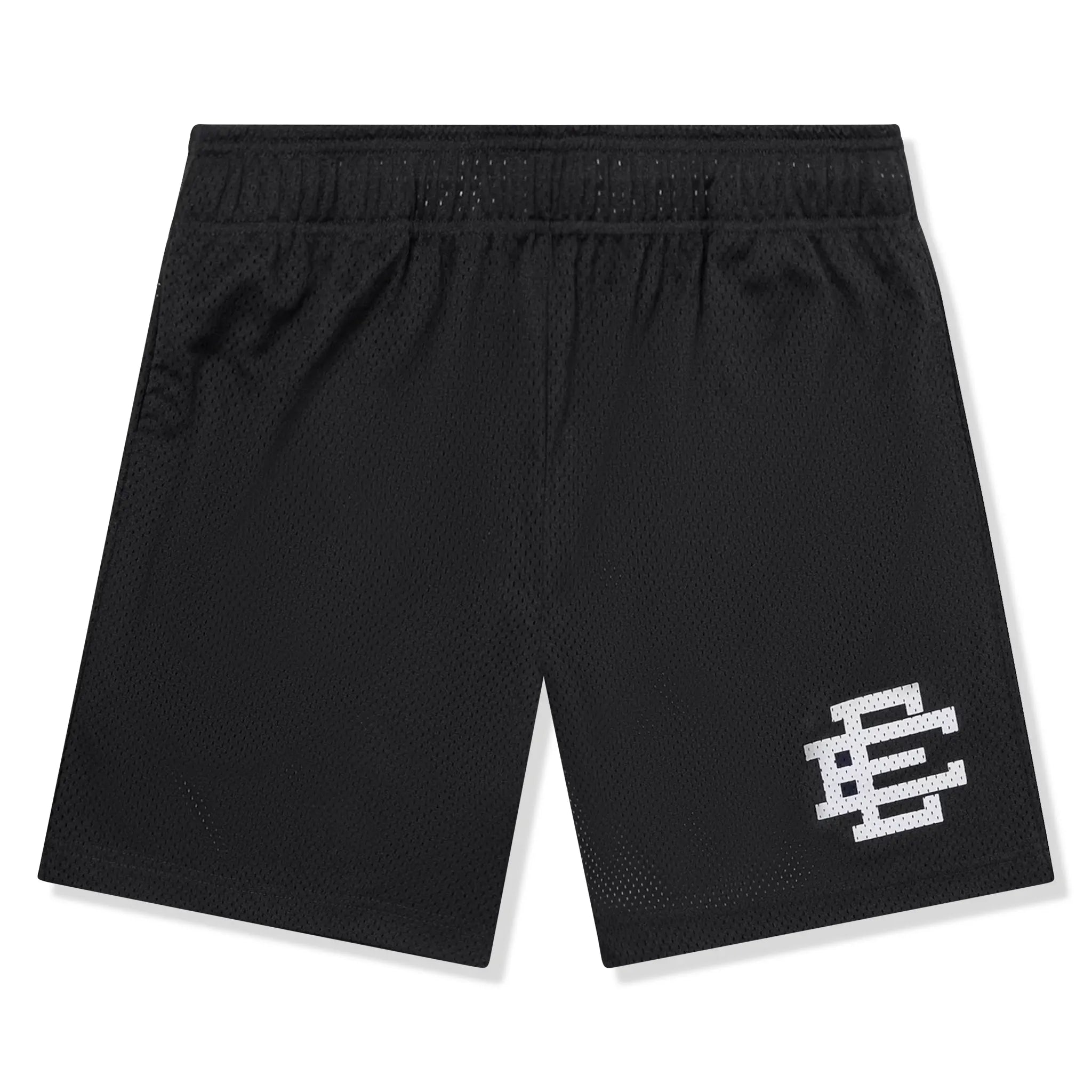 Front view of Eric Emanuel EE Basic Black White Shorts (SS22)